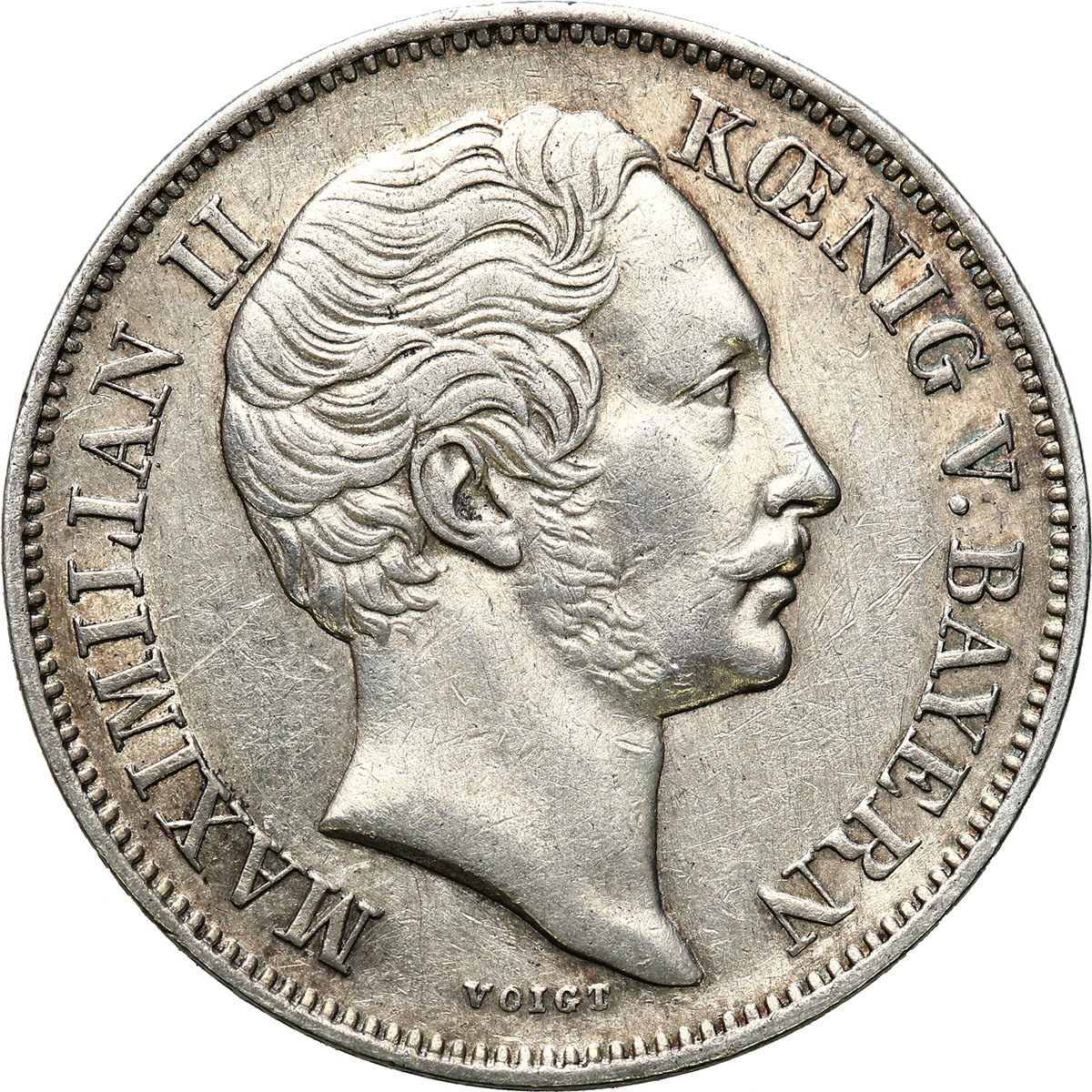 Niemcy. Bawaria. Maximilian II Joseph (1848-1864). 1/2  guldena 1864, Monachium
